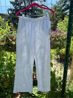 LoveShackFancy Esme French Terry Kids floral Floral Lounge Pants XXL new